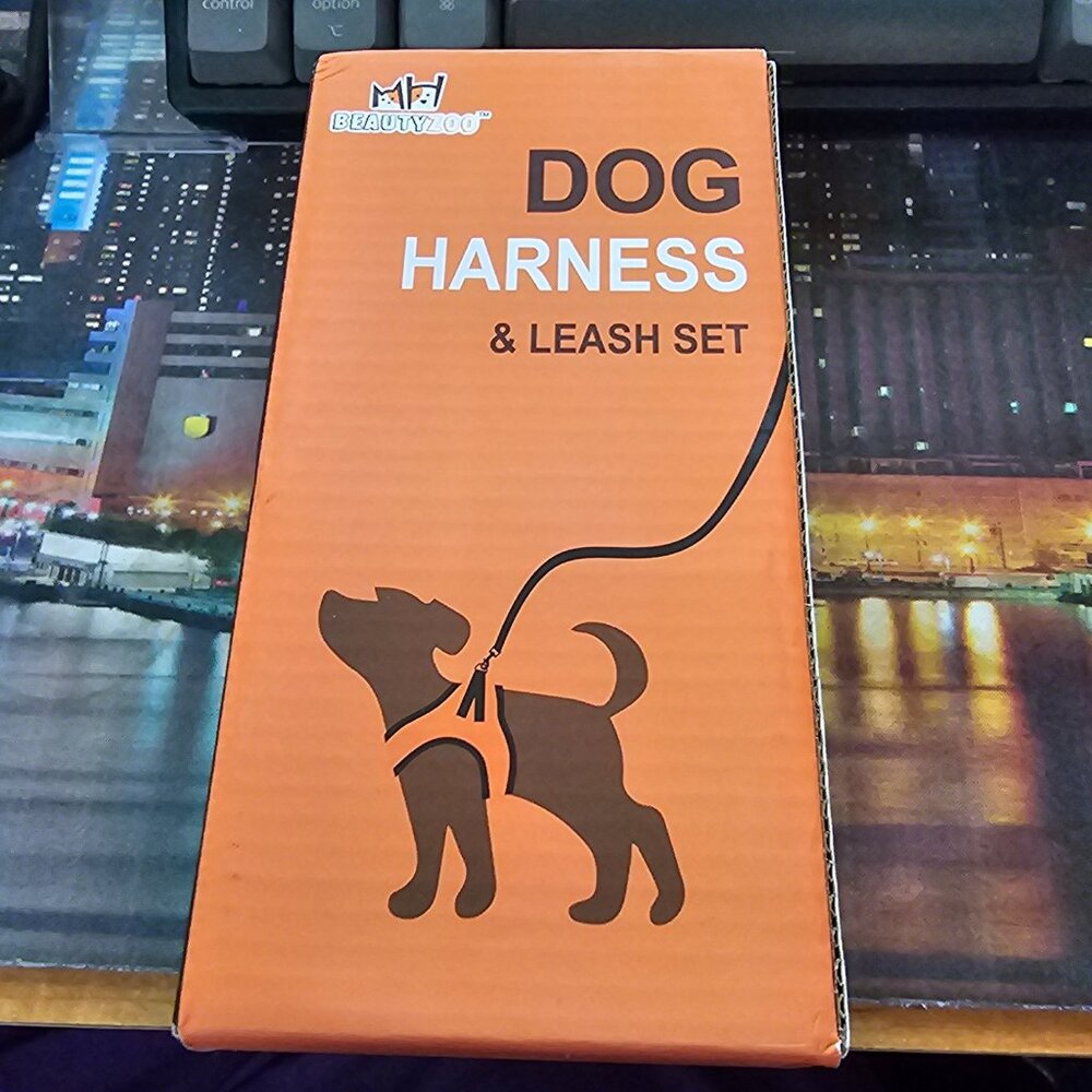 Beautyzoo Dog Harness Set Reflective Adjustable Quick Release Buckle 3-In-1 XS - Picture 10 of 10